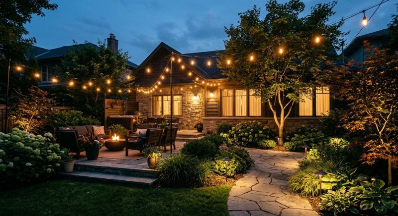 Courtyard Light Installation in Kansas City, MO